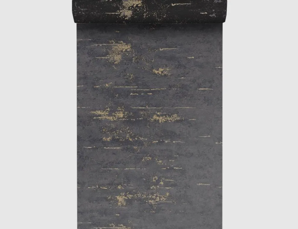 Vliestapete Schwarz Gold