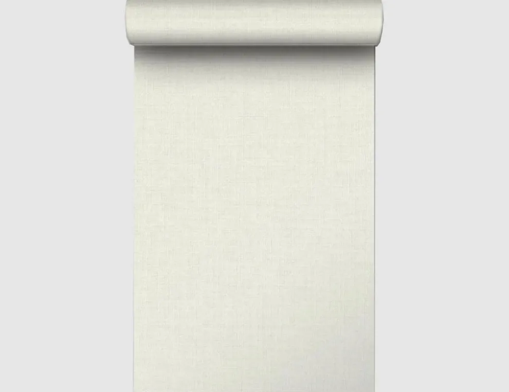 Vliestapete Textiloptik Creme