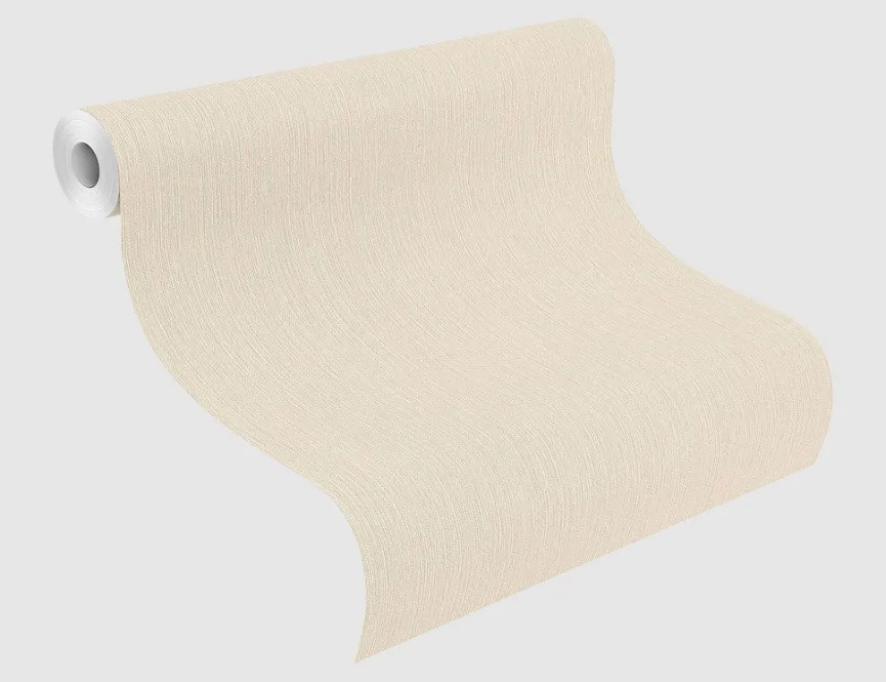Vliestapete Textilstruktur Beige