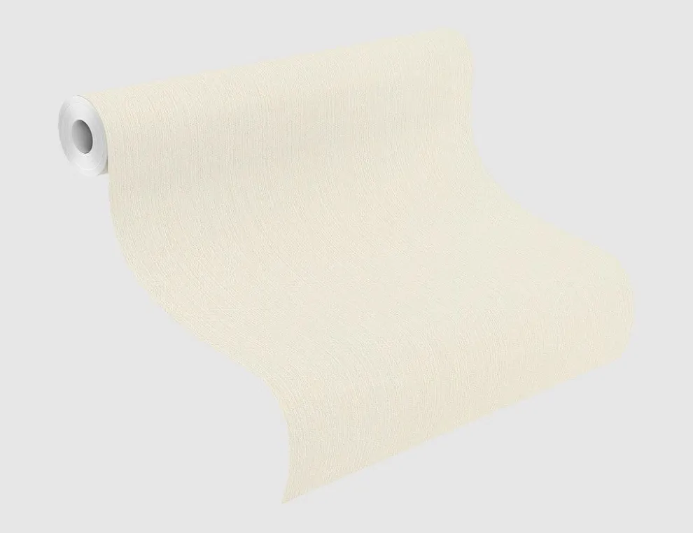 Vliestapete Textilstruktur Creme