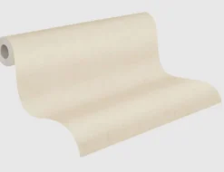 Vliestapete Uni Creme