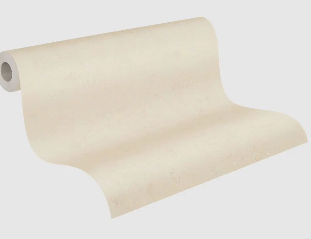 Vliestapete Uni Creme