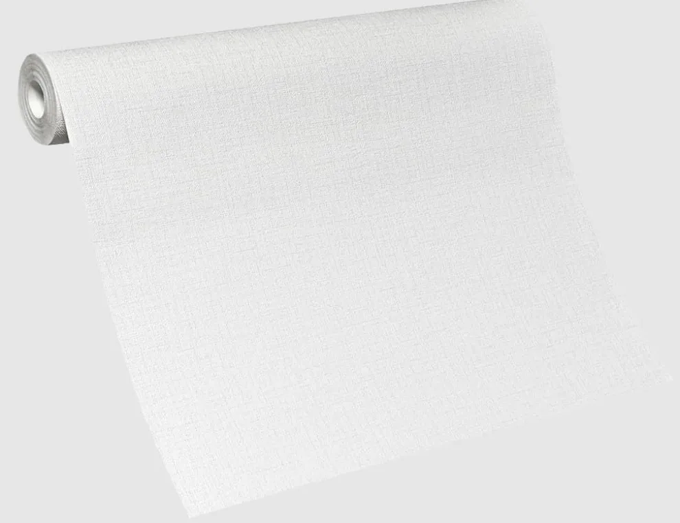 Vliestapete Uni Cremeweiß