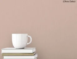 Vliestapete Uni Struktur Rosé