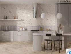 Vorgeleimte Vliestapete Blume Beige