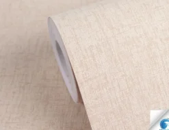 Vorgeleimte Vliestapete Textilstruktur Beige