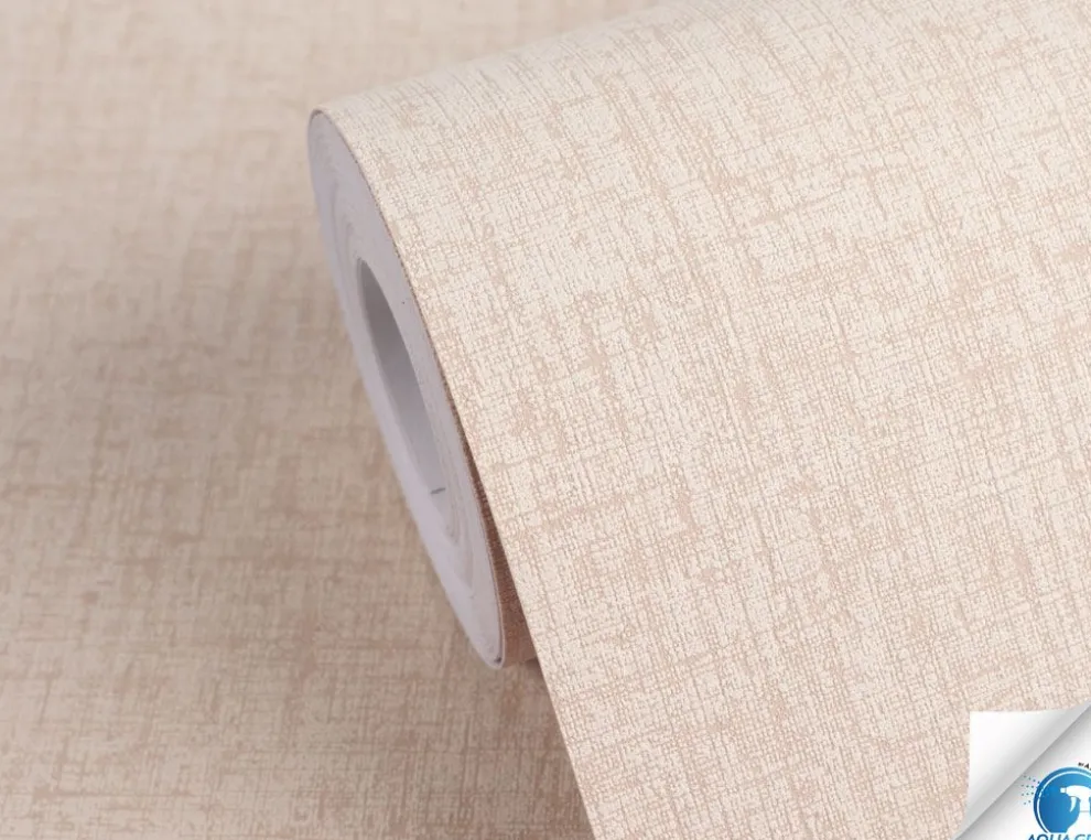 Vorgeleimte Vliestapete Textilstruktur Beige