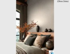 Vorgeleimte Vliestapete Textilstruktur Beige