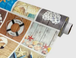 Wachstuch Maritim Bunt