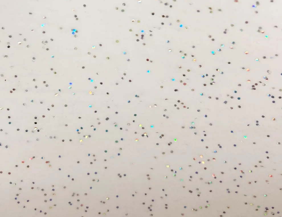 Wachstuch Weiß Glitzer