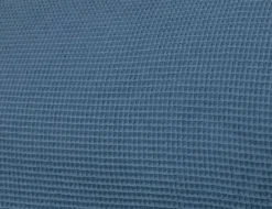 Waffelstoff Uni Blau