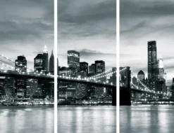 Wand Deko Skyline