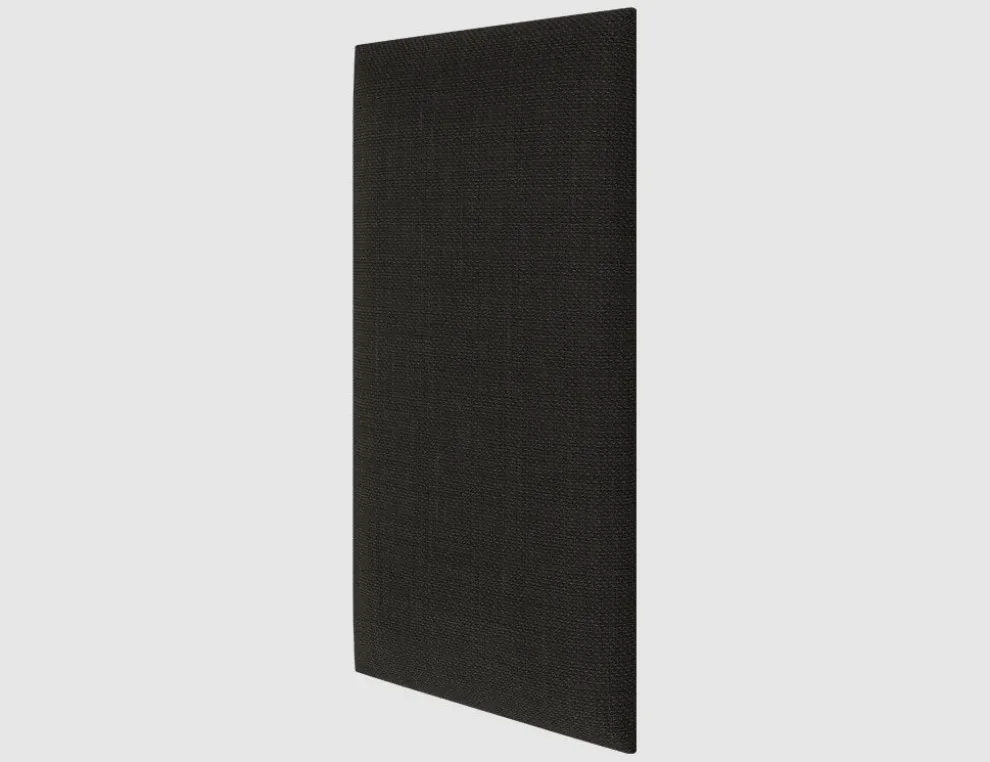 Wandkissen Schwarz Grobstruktur 60x30cm