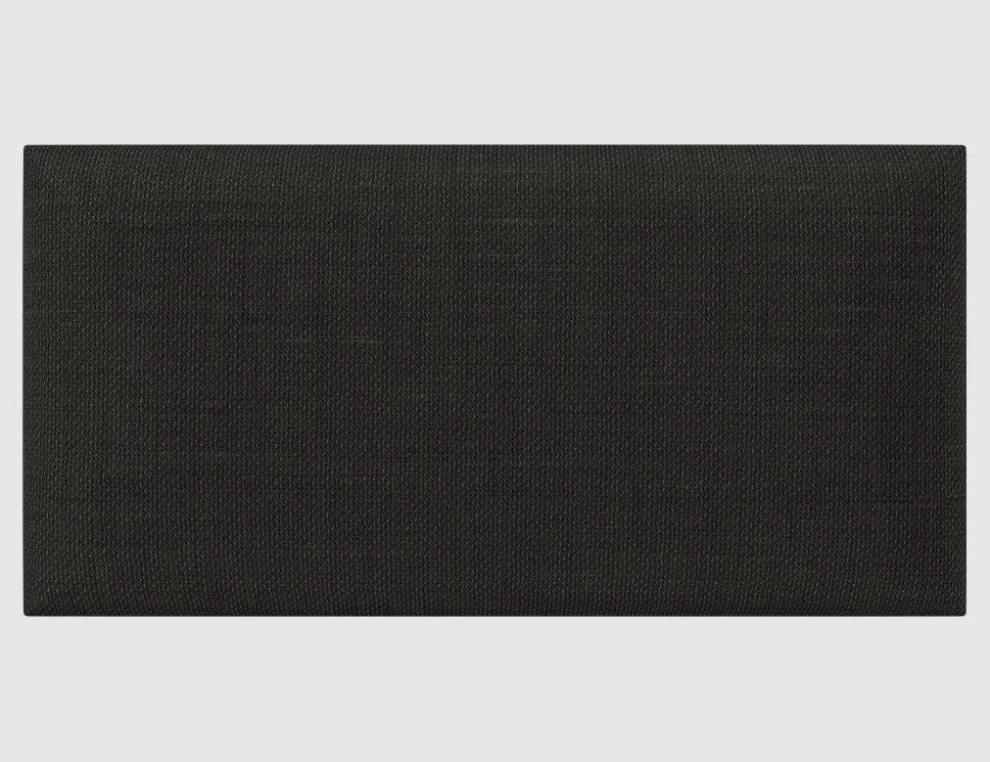 Wandkissen Schwarz Grobstruktur 60x30cm